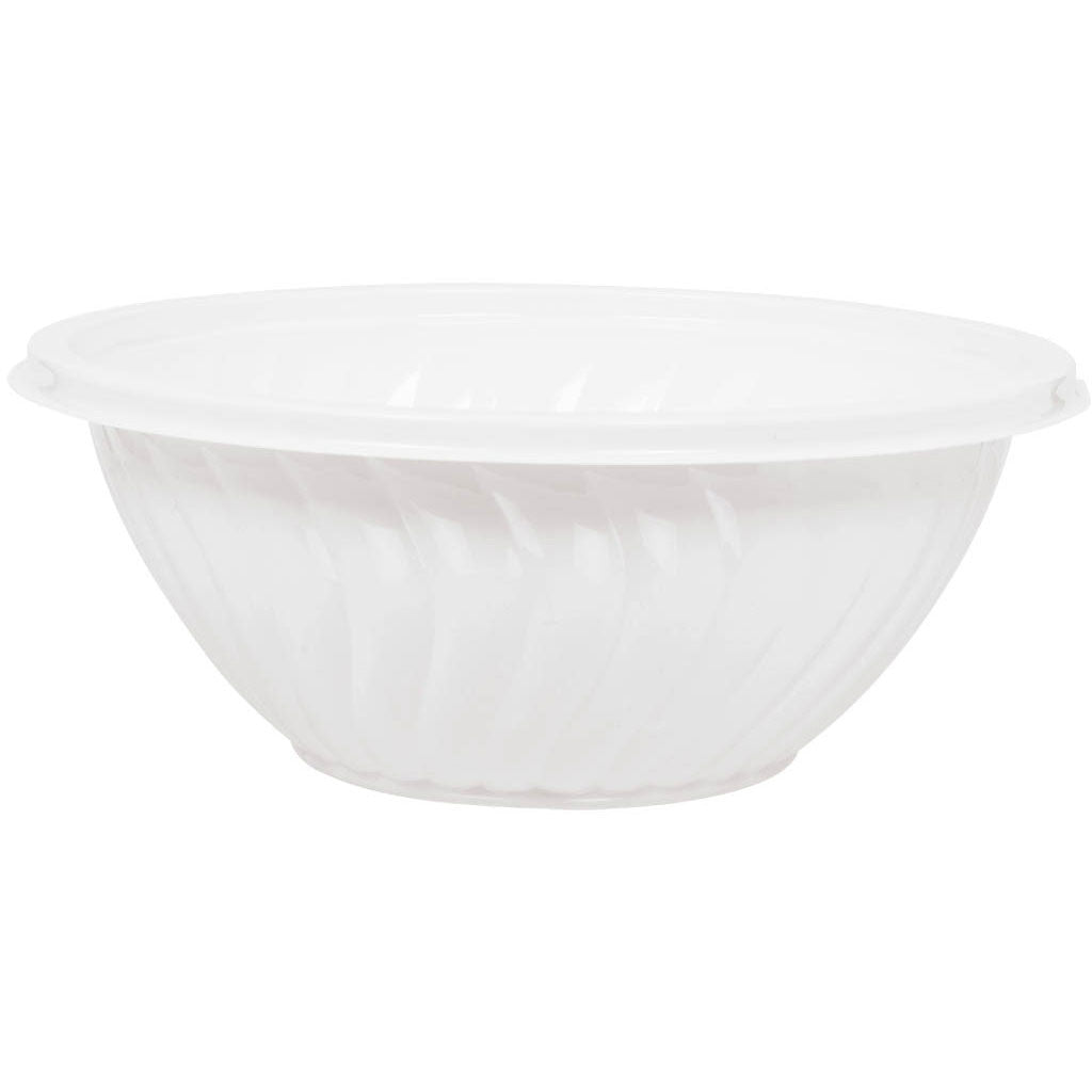 White Swirl 8.75qt Plastic Serving Bowl