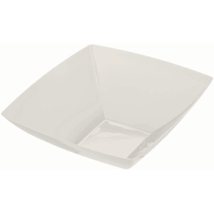 Pearl White 64oz Plastic Serving Bowl