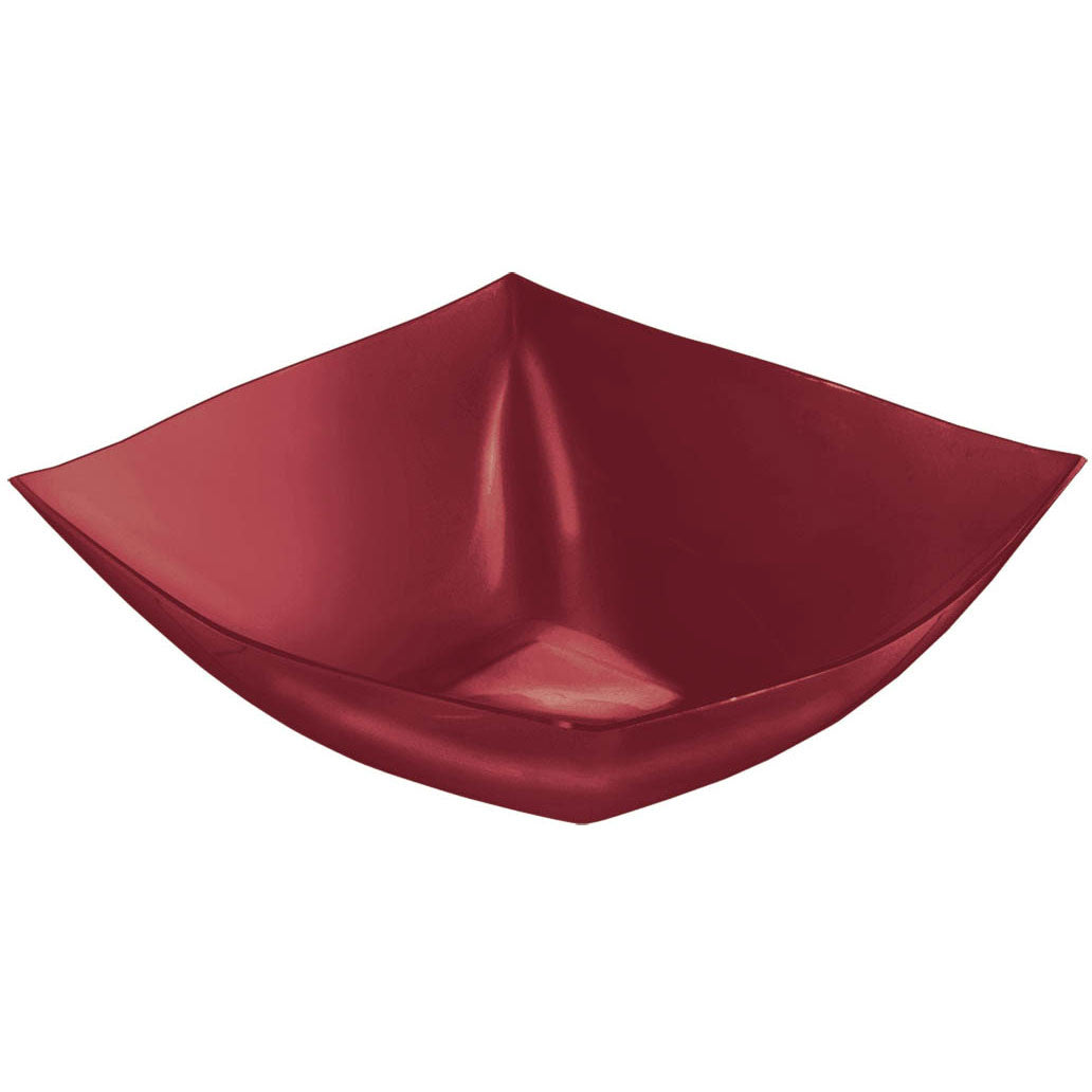 64 oz Burgundy Plastic Bowl