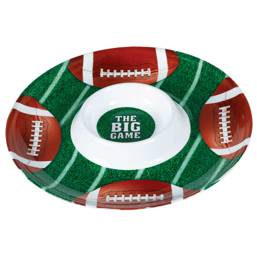 Chip and Dip Football Tray