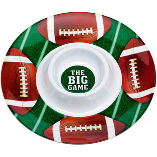 Football Chip And Dip Platter