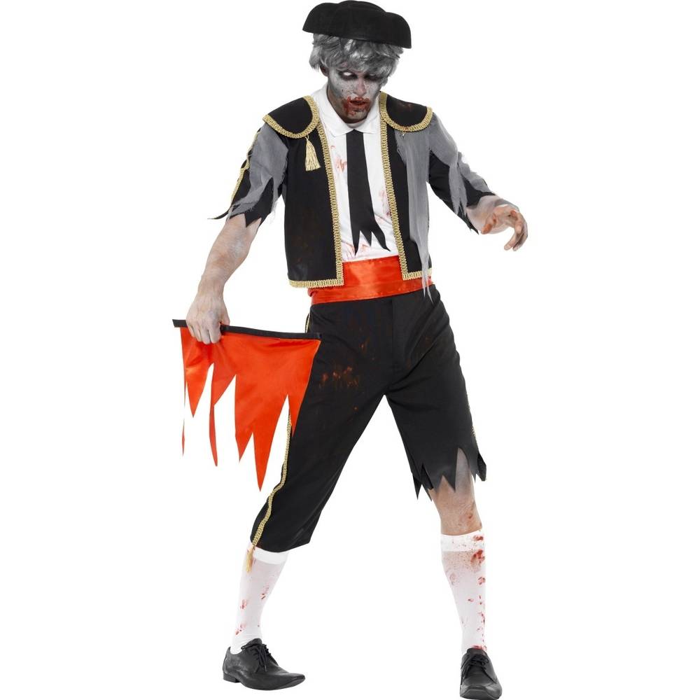 Zombie Matador Men's Costume, Size Medium Chest 38-40", Waist 32-34", Inseam 32.75"