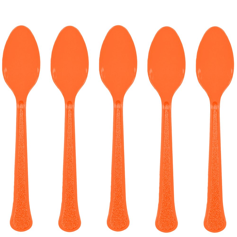 Orange Peel Plastic Spoon 20 ct