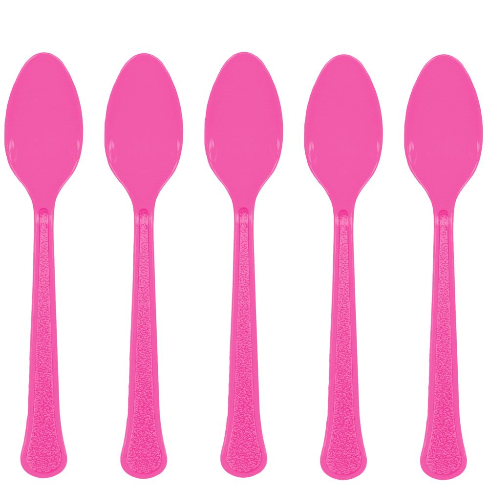 Bright Pink Mid Weight Spoons