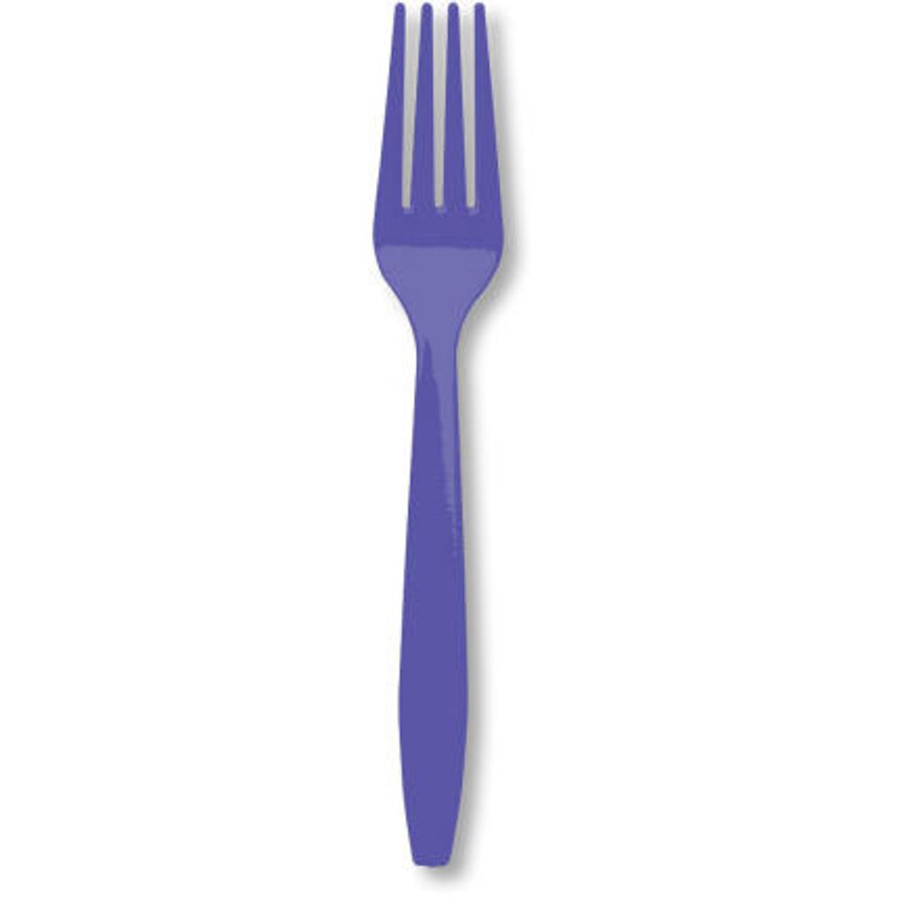Purple Mid Weight Forks, 24 ct