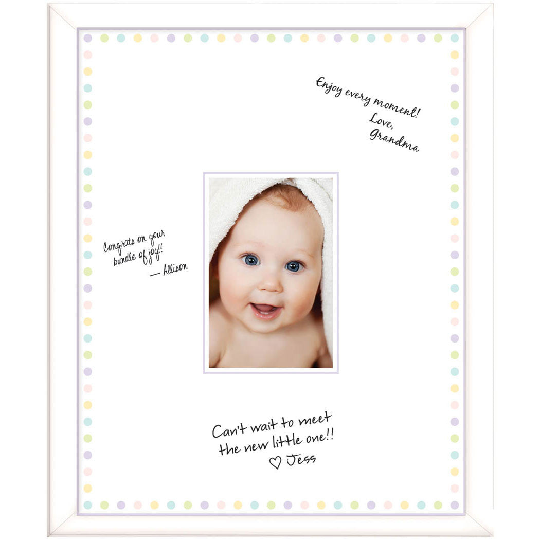 Autograph Baby Shower Frame