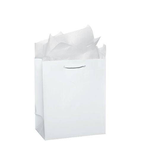 White Glossy Mini Gift Bag