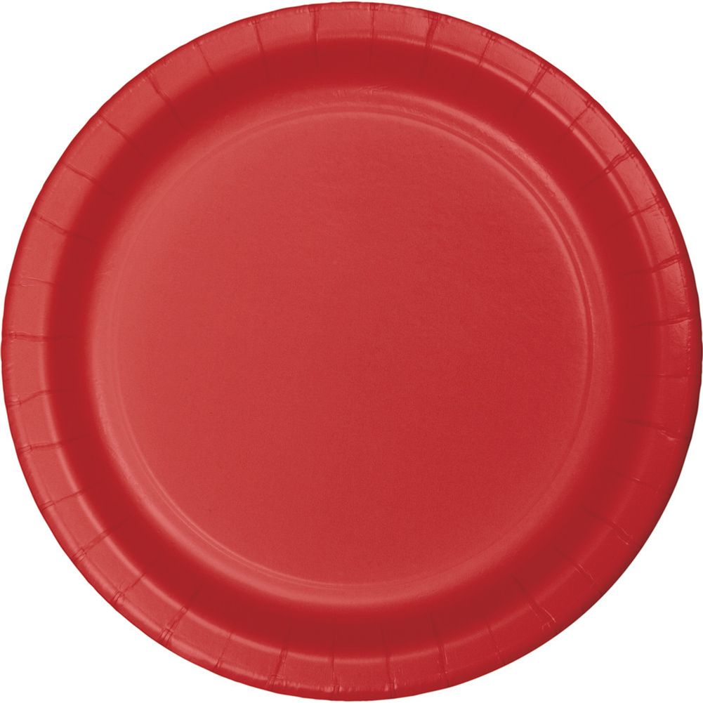 Classic Red Dinner Plates (24ct)