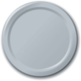Shimmering Silver Dinner Plates (24ct)