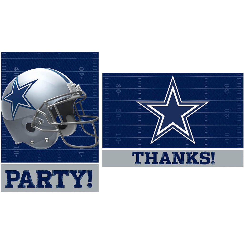 Dallas Cowboys Invite and Thank You Notes