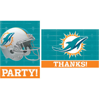 Miami Dolphins Invite and Thank You Notes