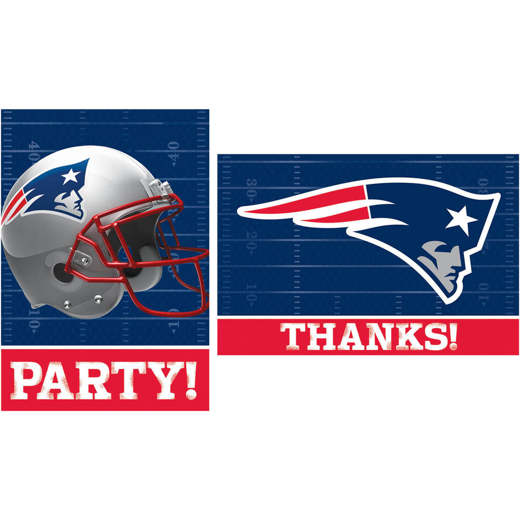 New England Patriots Invite and Thank You Notes
