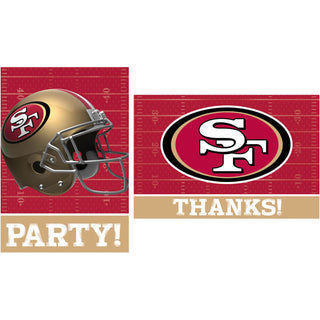 San Francisco 49ers Invite and Thank You Notes