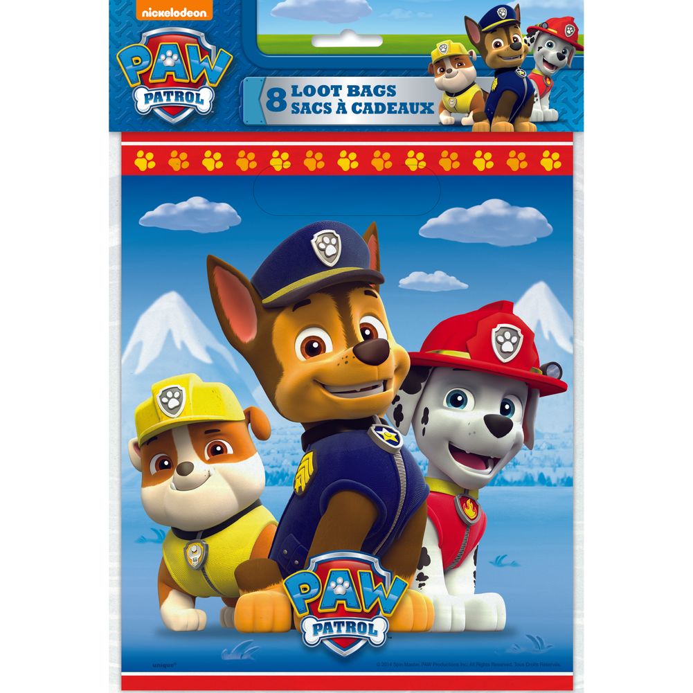 Paw Patrol Loot Bags (8ct)