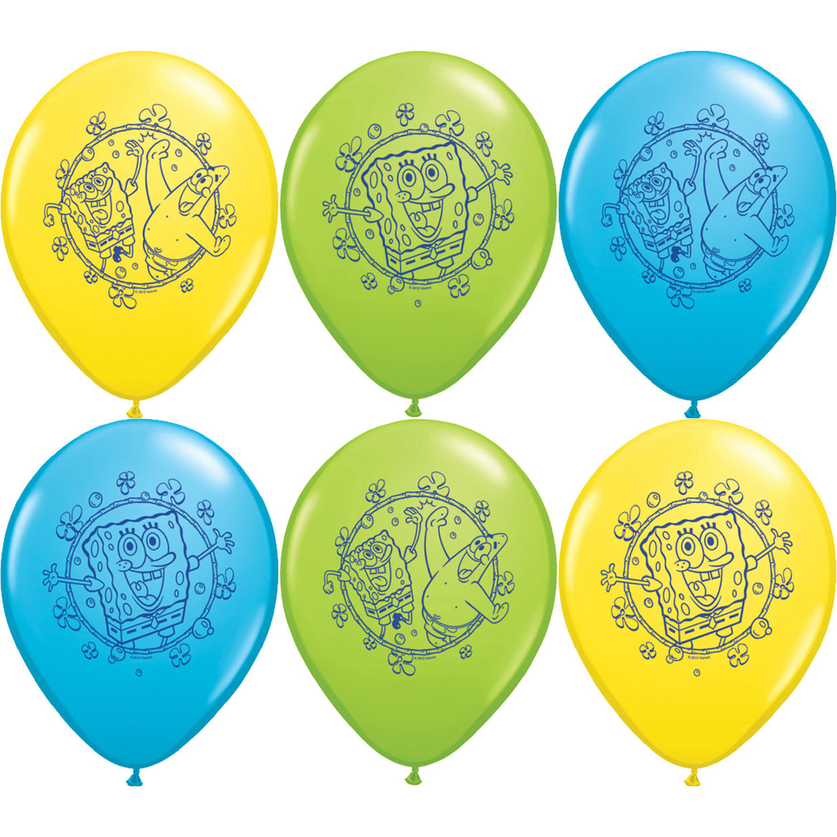 12" SpongeBob SquarePants Balloons (6ct)