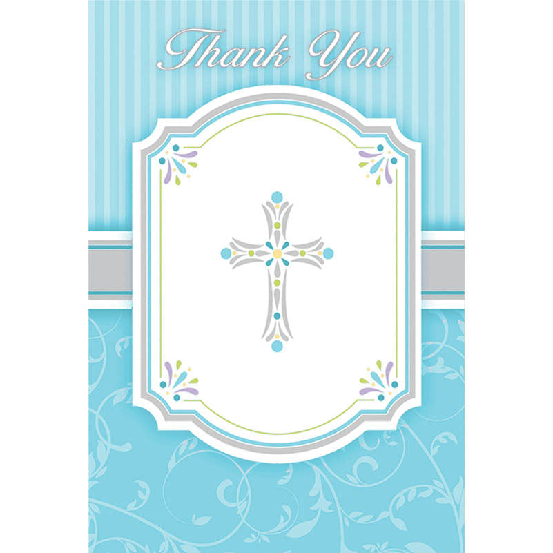 Blue Blessings Thank You Notes