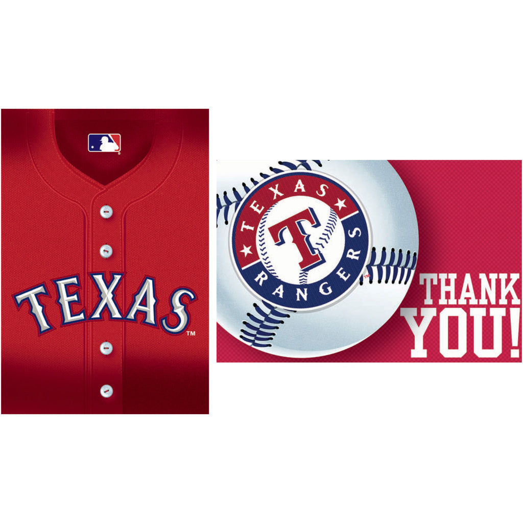Texas Rangers Invites and Thank You Notes