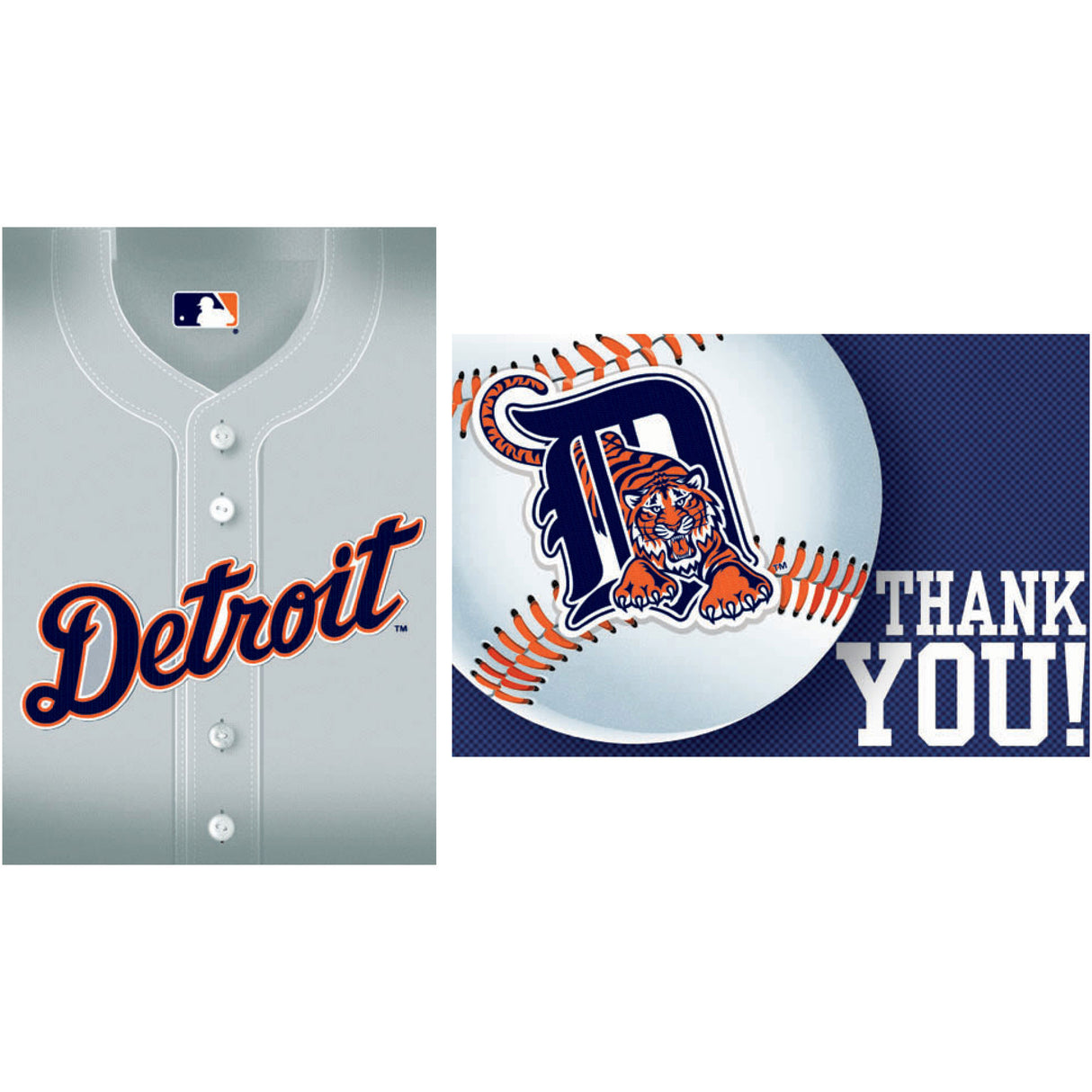 Detroit Tigers Invites and Thank You Notes