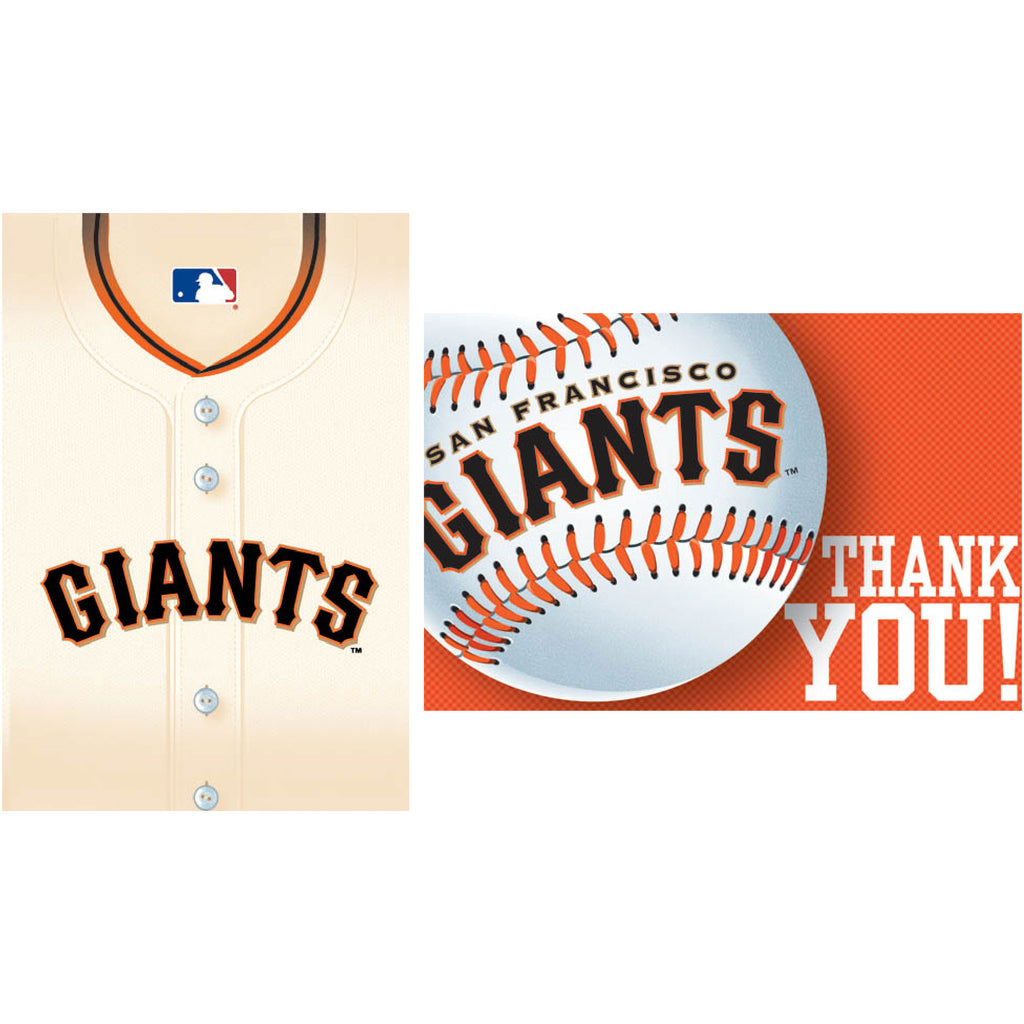 San Francisco Giants Invites and Thank You Notes