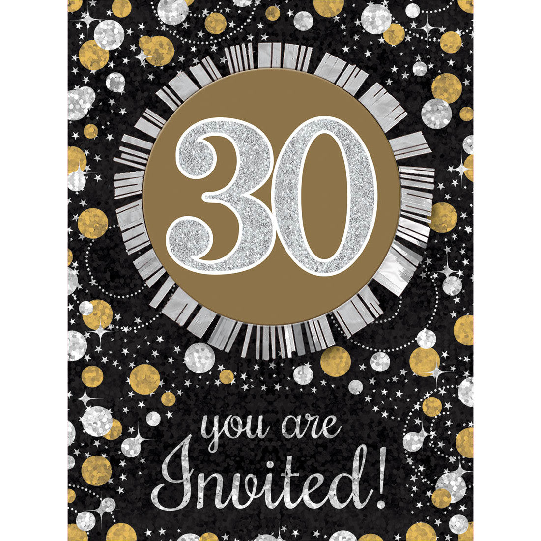 Sparkling Celebration 30 Invitations (8ct)