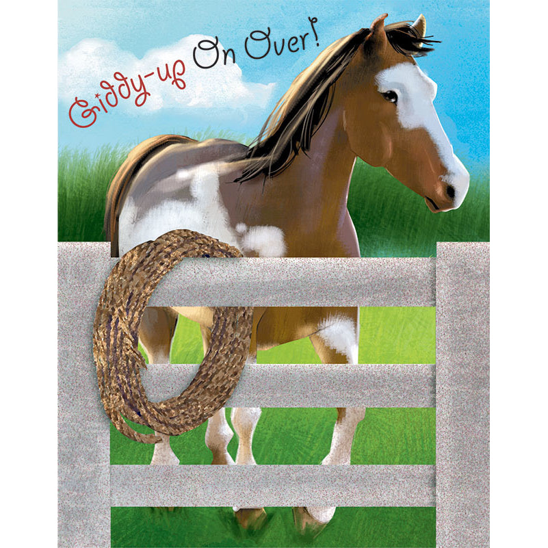 Horse Large Novelty Invitations (8 ct)