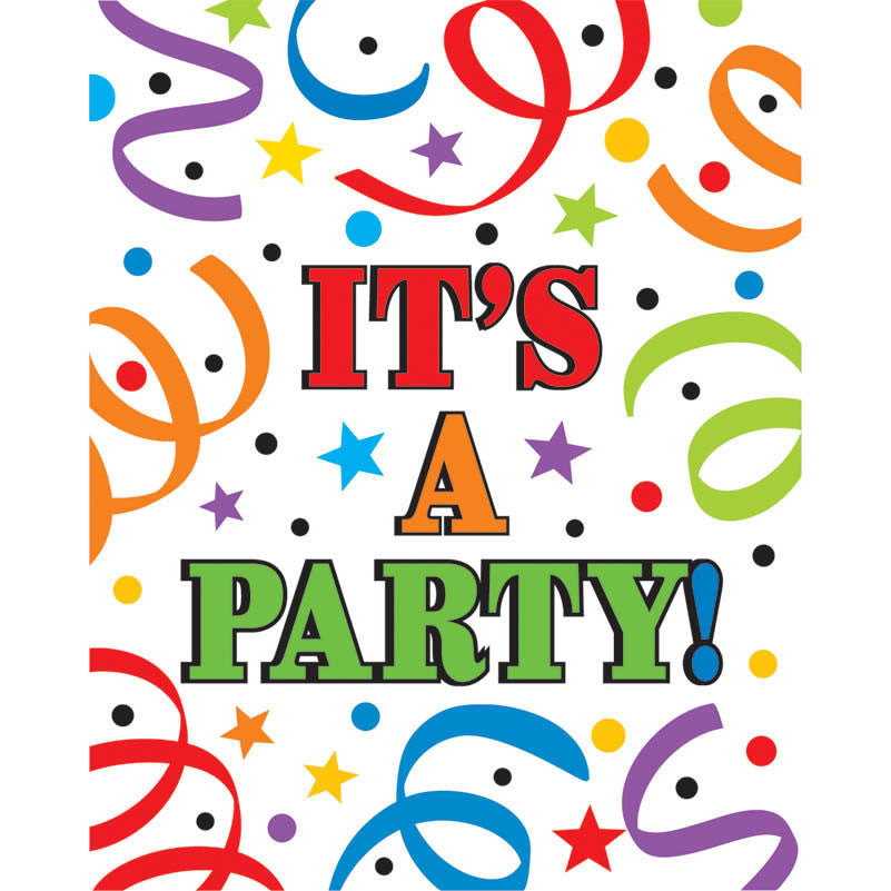 Colorful Birthday Invitations (8ct)