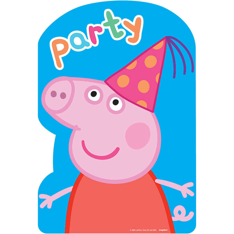 Peppa Pig Postcard Invites (8ct)