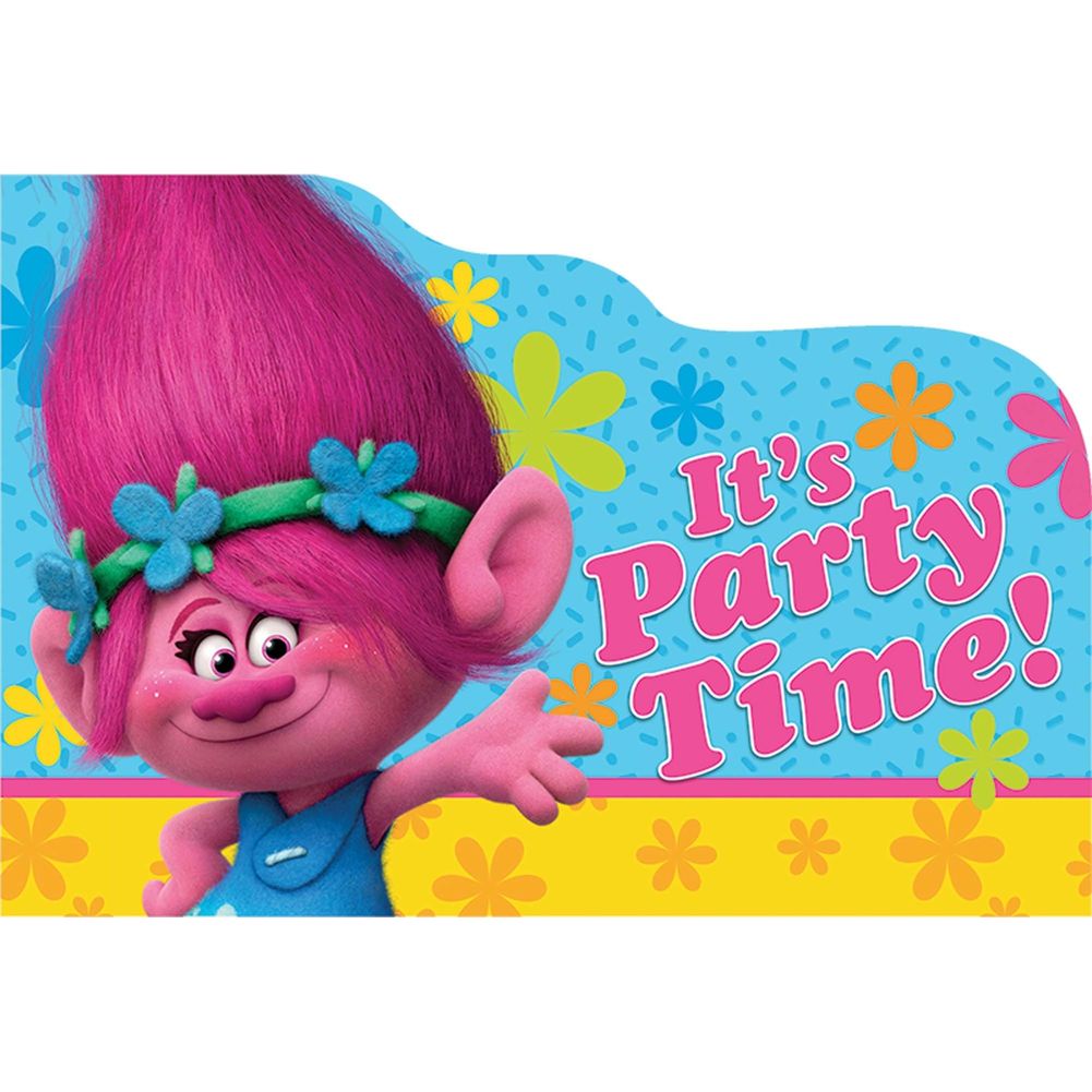 Trolls Invitations (8 ct)