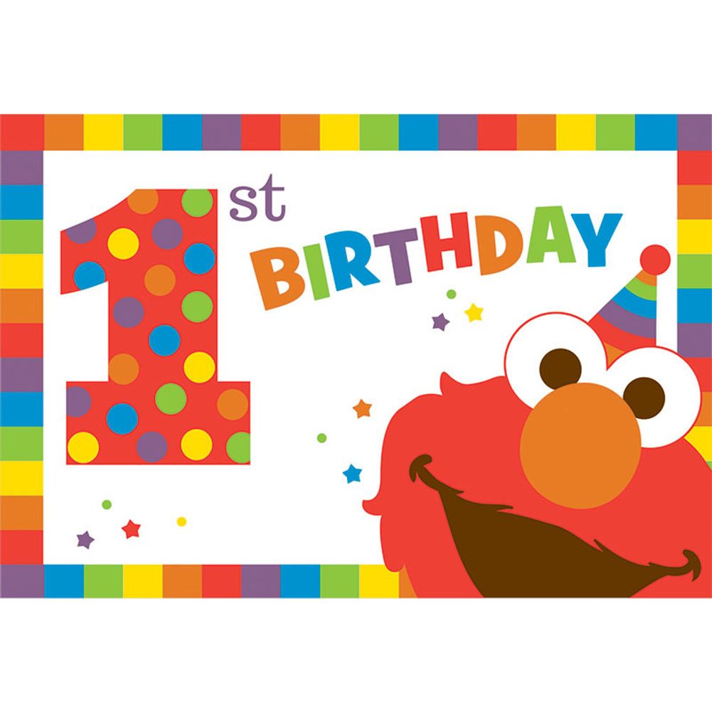 Elmo Turns One Invitations (8 ct)