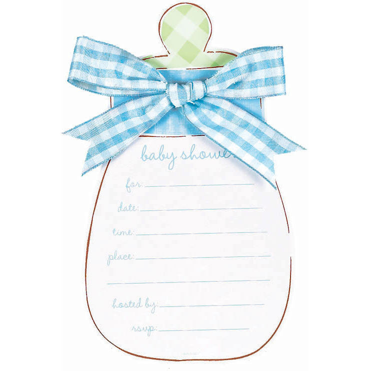 Blue Bottle Invitations
