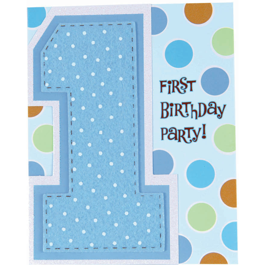 1st Birthday Boy  Novelty Invitations