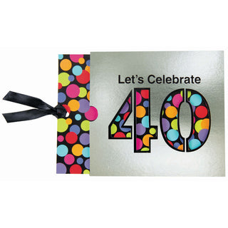 Let's Celebrate 40 Jumbo Invitations