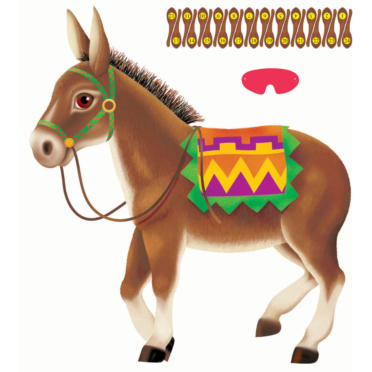 Pin the Tail on the Donkey Party Game