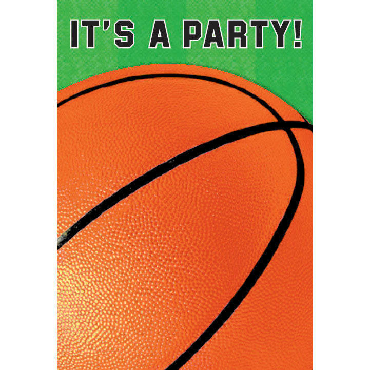 Basketball Fan Folded Invitations