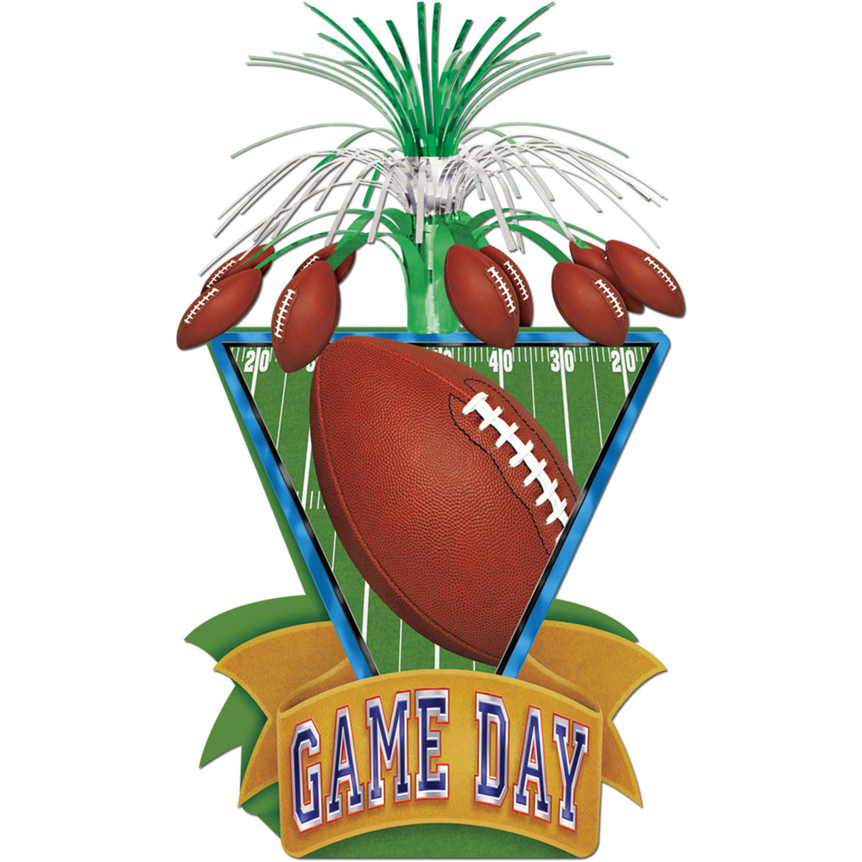 15" Game Day Football Centerpiece