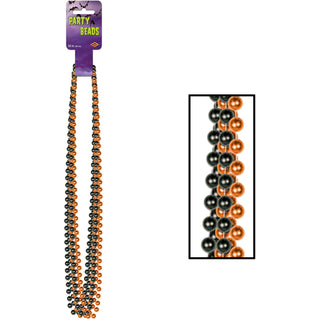 Orange and Black Party Beads