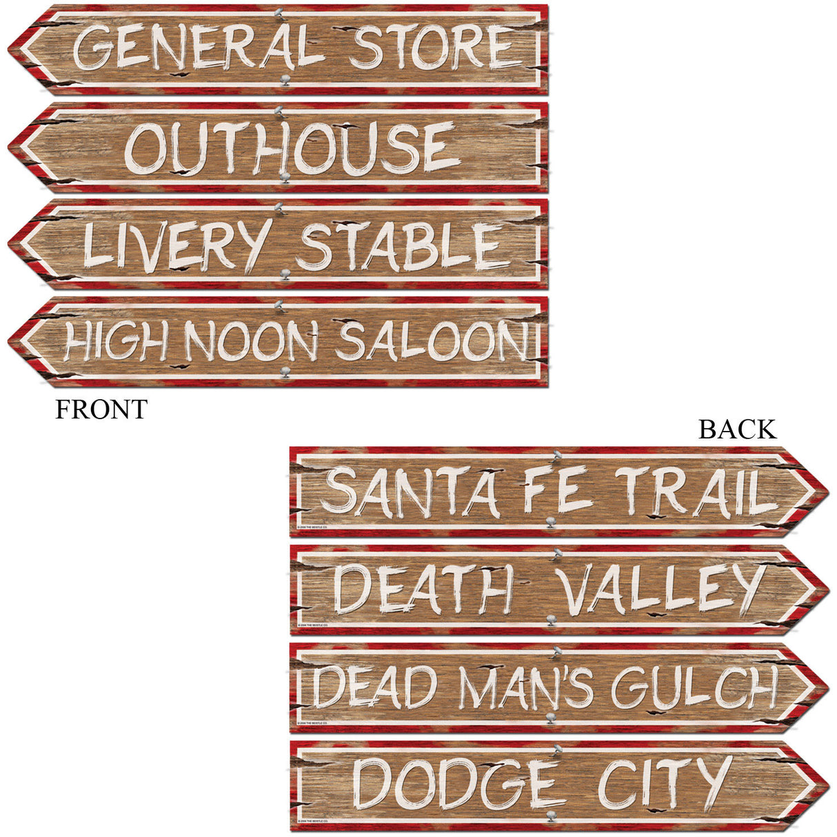Western Sign Cutouts (4 ct)