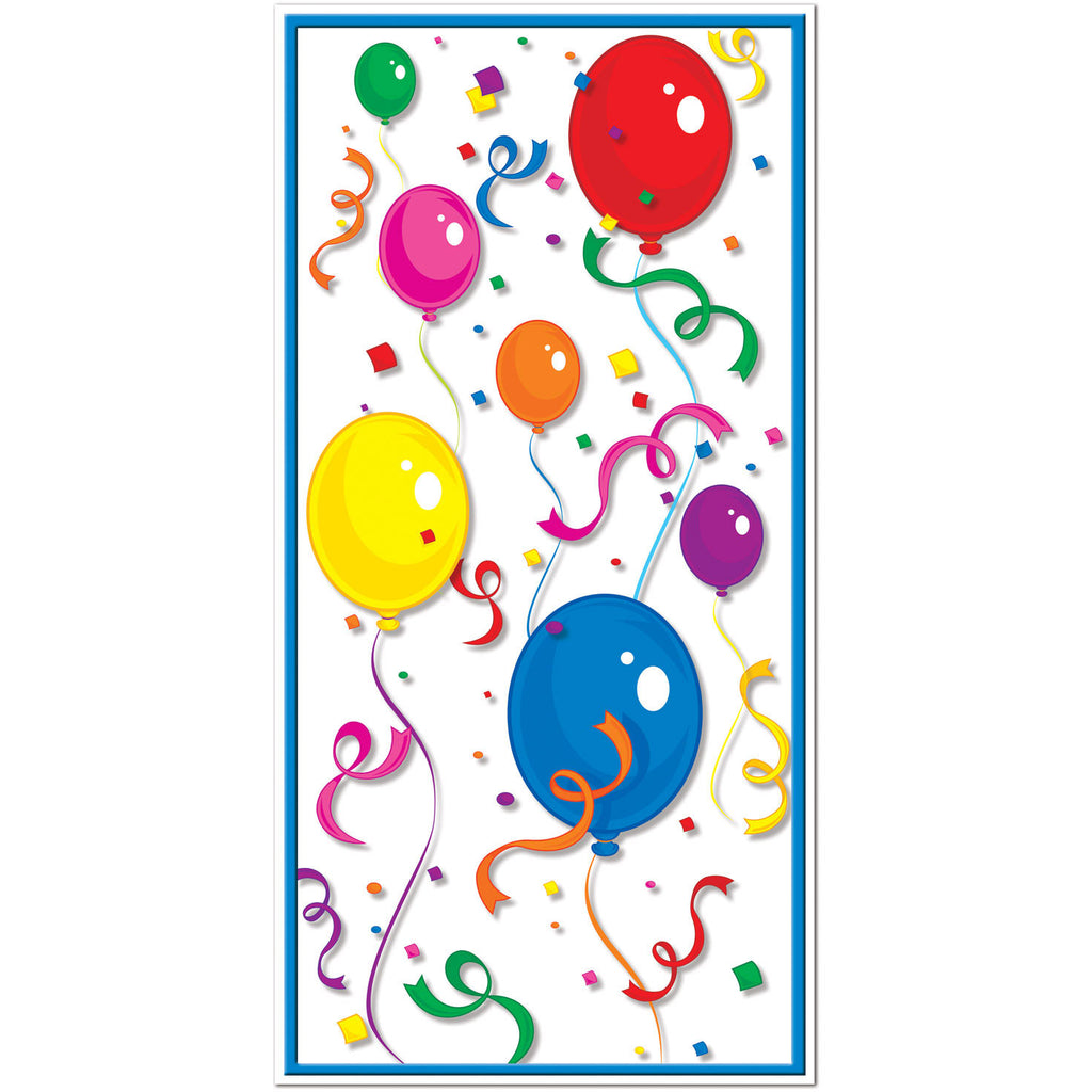 Balloons & Confetti Door Cover
