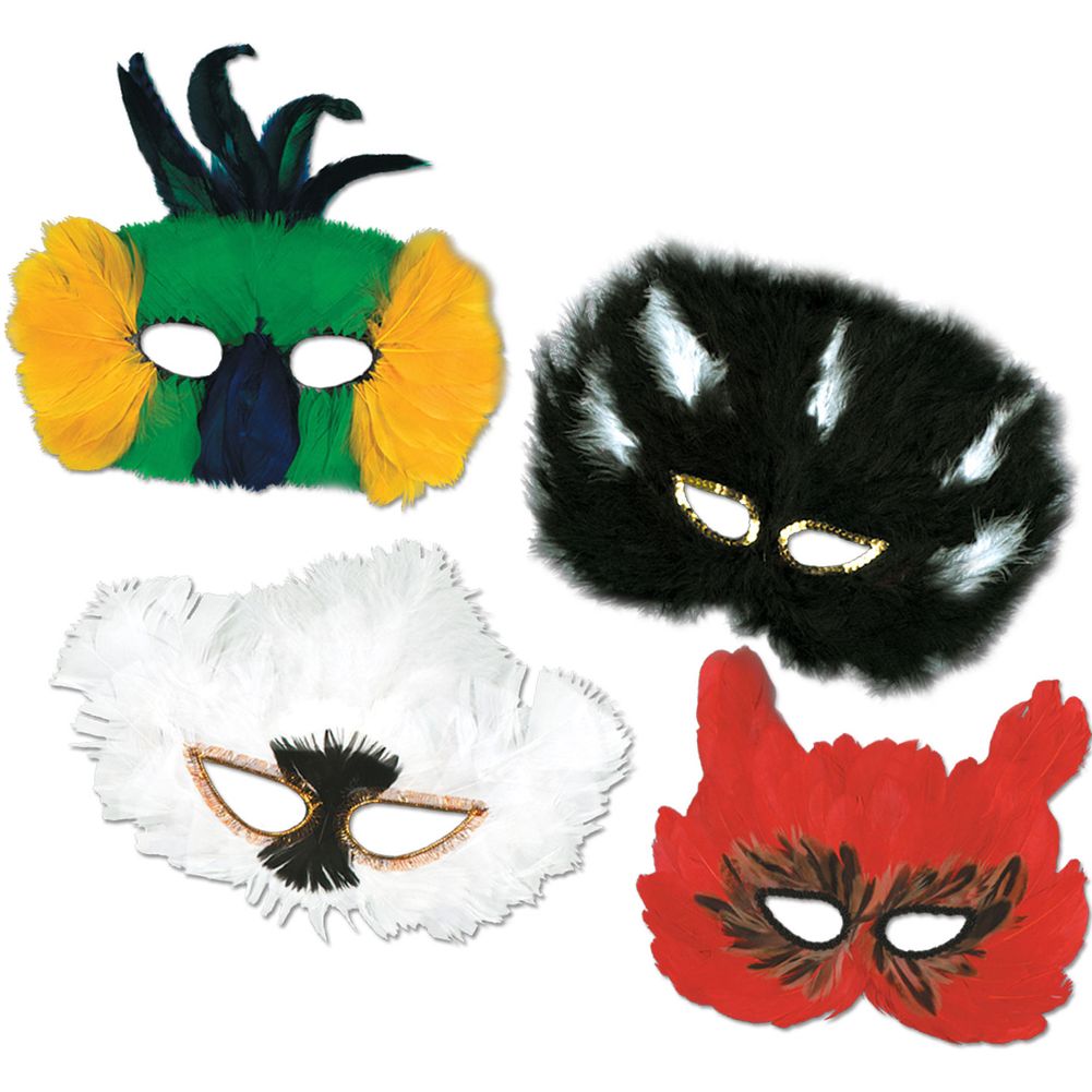 Classic Fanci-Feather Masks (1ct)