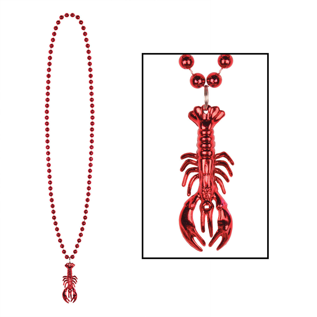Beads w/Crawfish Medallion