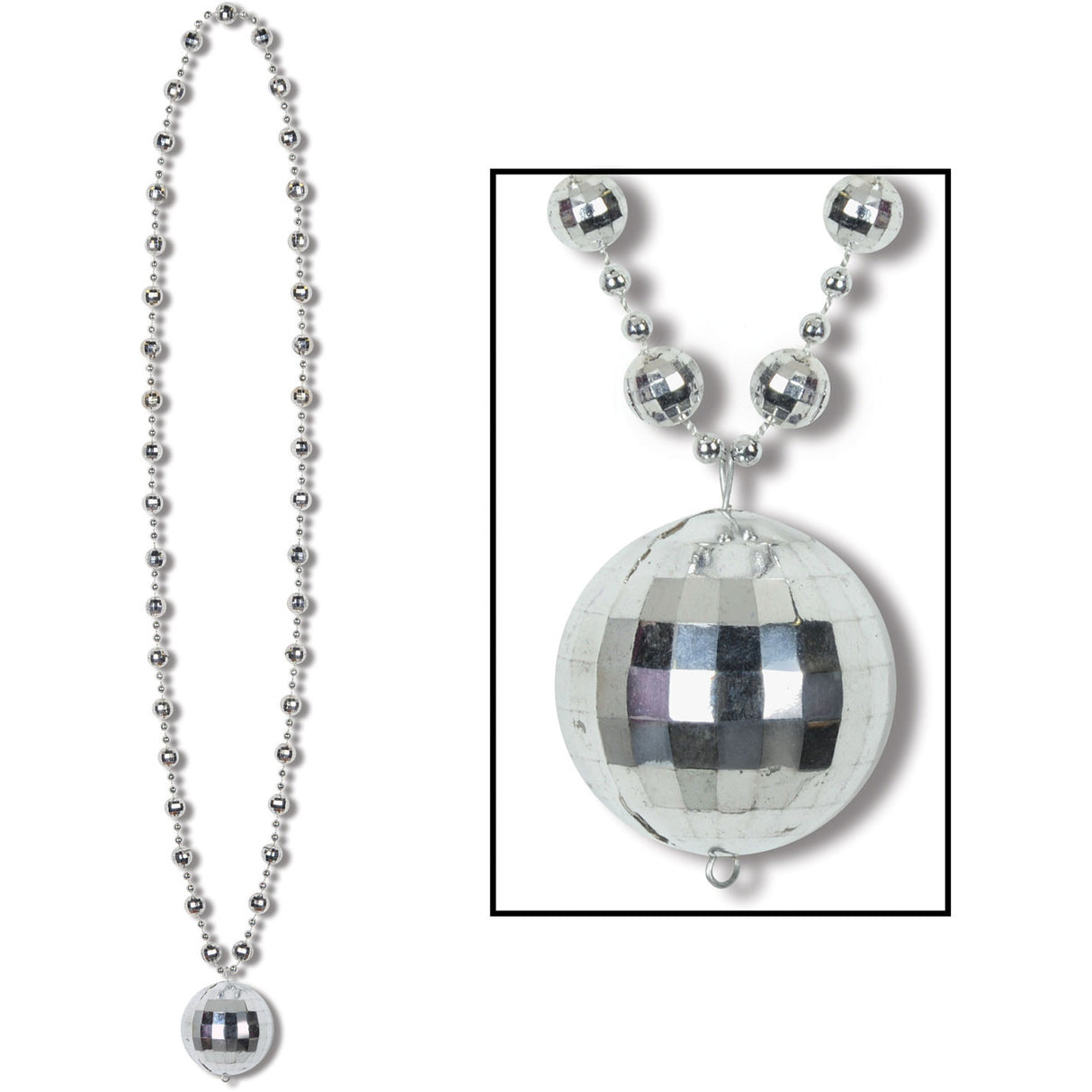 Disco Ball Bead Necklace