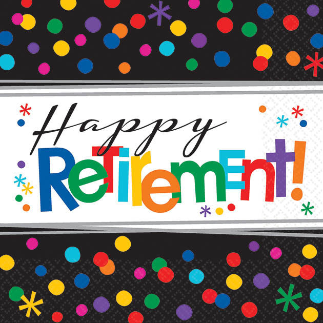 Officially Retired Beverage Paper Napkins (16 ct)