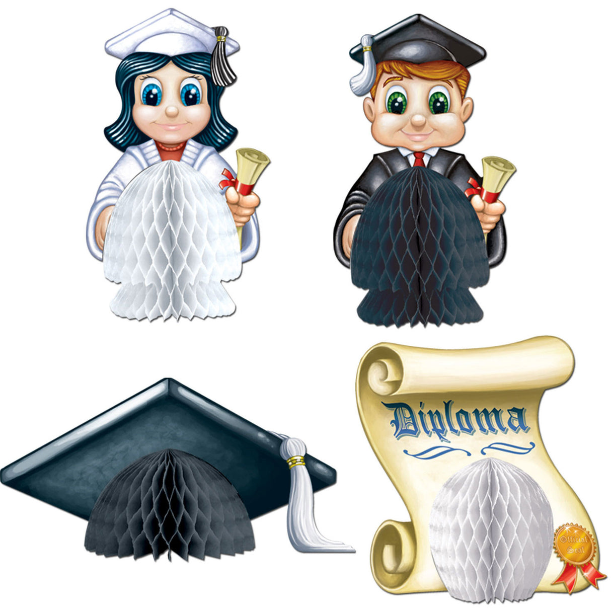 5.5" Graduation Mini Centerpieces (4ct)