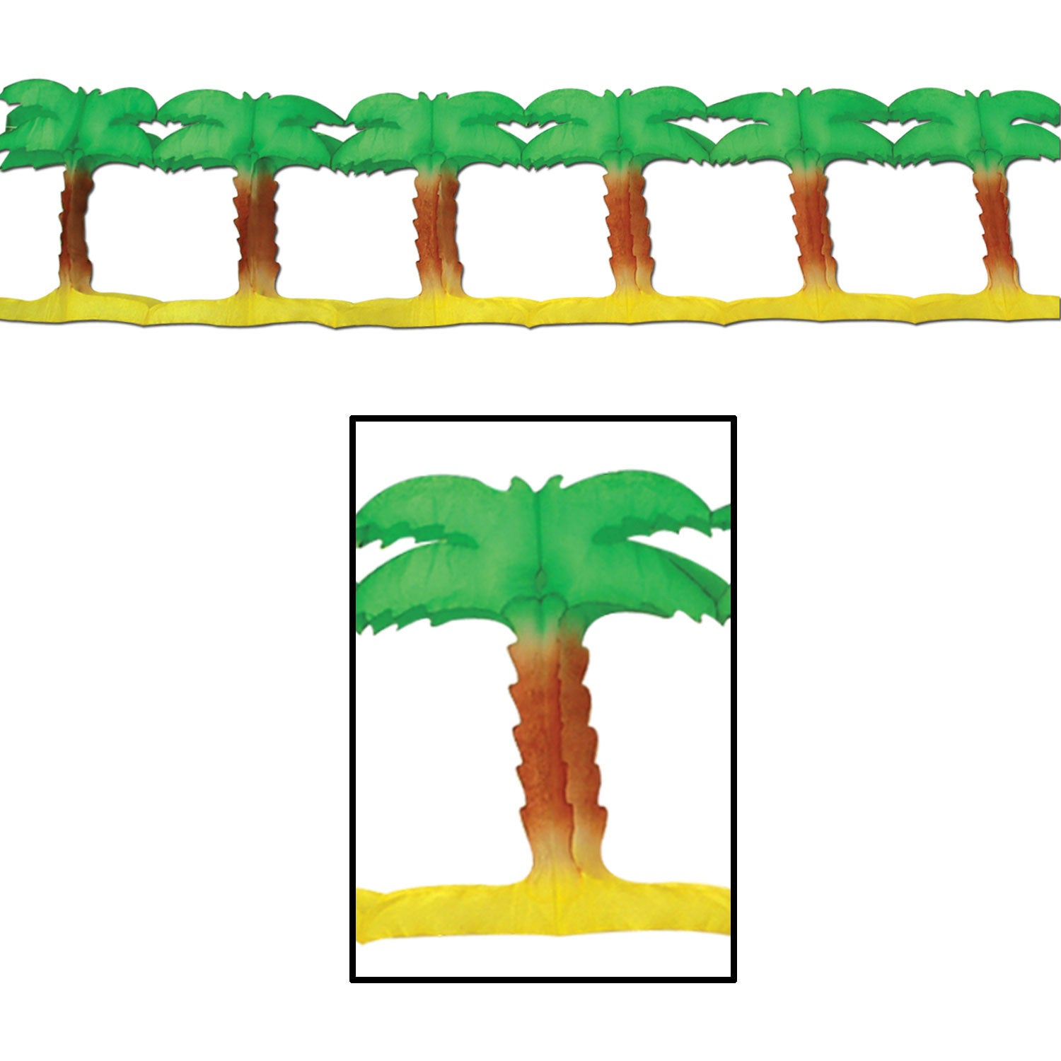 Palm Tree Garland - 12'