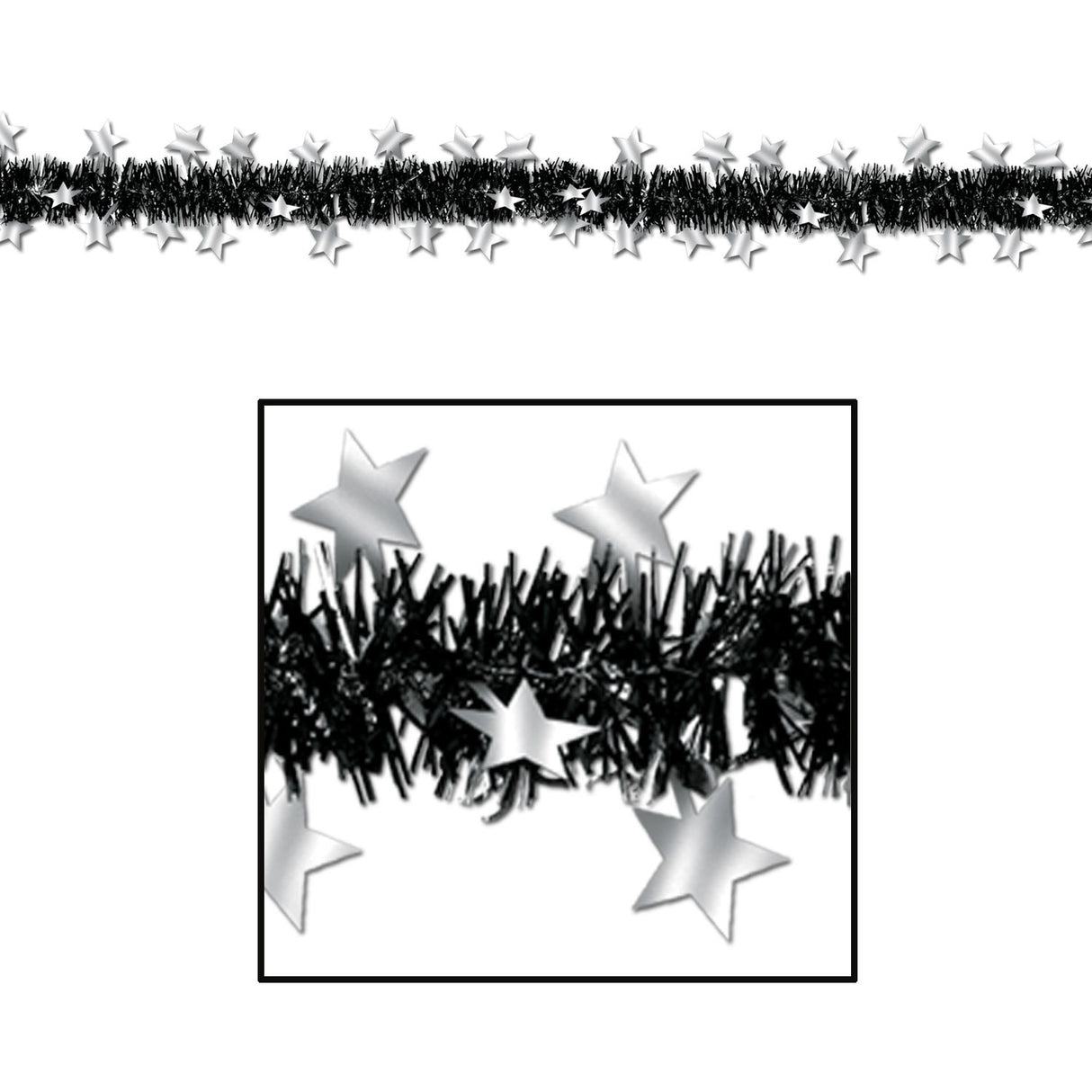 FR Metallic Star Garland