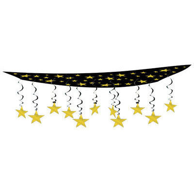 Stars Are Out Ceiling Decor - Gold