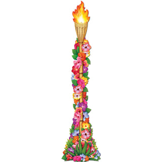 Jointed Flower Tiki Torch - 4'