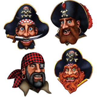 Pirate Crew Cutouts (4 ct)