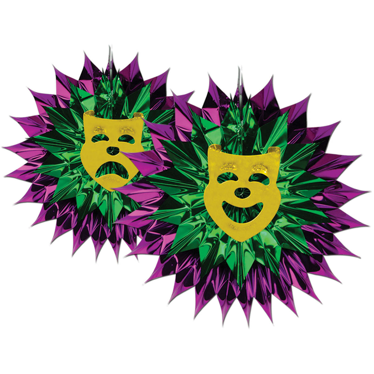 Mardi Gras Fan-Burst
