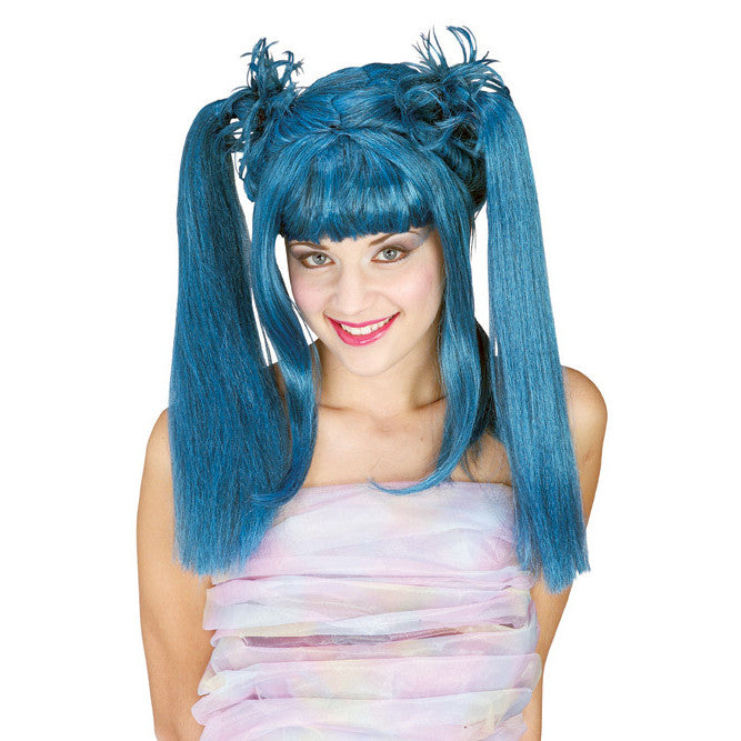 Blue Diva Wig